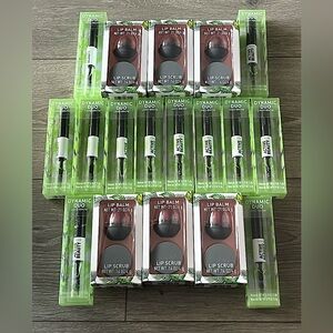 NWT Lique Wholesale Bundle. 6 Lip Balm/Scrub Combo and 12 Mascara/Brow Combo
